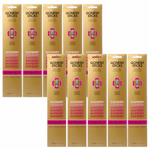 ガーネッシュ ラズベリー GONESH お香 スティック インセンス 10個セット 200本 リラックス 癒し グッズ 香り 芳香 匂い ネコポス
