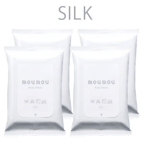ボディシート 女性用 moumou シルク mou mou ムームー デオドラントシート 4個 ネコポス