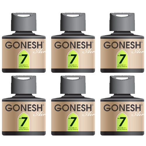 ガーネッシュ No.7 GONESH リキッド エアフレッシュナー 6個 おしゃれ 芳香剤 車 部屋 液体 リラックス 癒し グッズ 香り 芳香 匂い お香 カーフレグランス