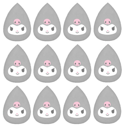 エッグパフ メイクスポンジ 4個 パフ スポンジパフ サンリオ クロミ 化粧 メイク