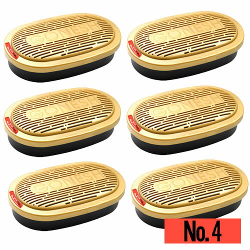 ガーネッシュ GONESH 車 芳香剤 ビッグゲルマックス カーフレグランス No.4 6個