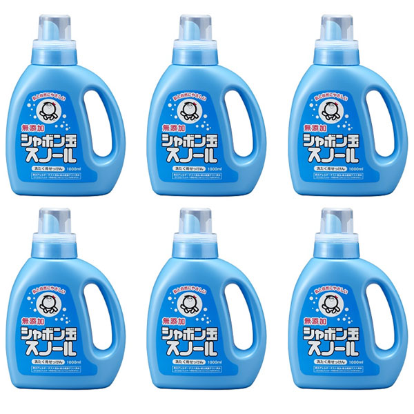 シャボン玉スノール シャボン玉石けん しゃぼん玉 スノール 1000ml 無添加 6個