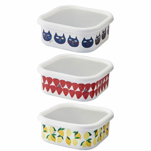 ホーロー スクエアストッカーL 保存容器 日本製 プルーン マルチポット 日本製 琺瑯 plune