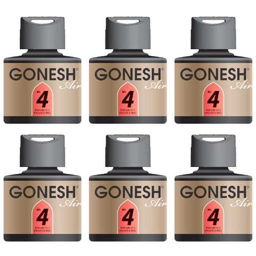 ガーネッシュ no.4 GONESH リキッド エアフレッシュナー 6個 おしゃれ 芳香剤 車 部屋 リラックス 癒し グッズ 香り 芳香 匂い お香 カーフレグランス