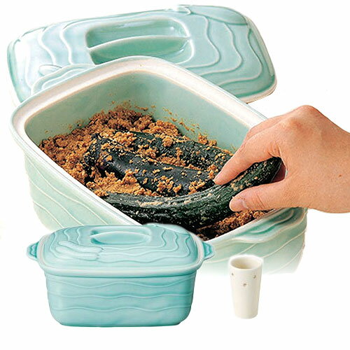 ぬか漬け 容器 陶器 ぬか漬け 水抜き 日本製 青磁ぬか漬鉢