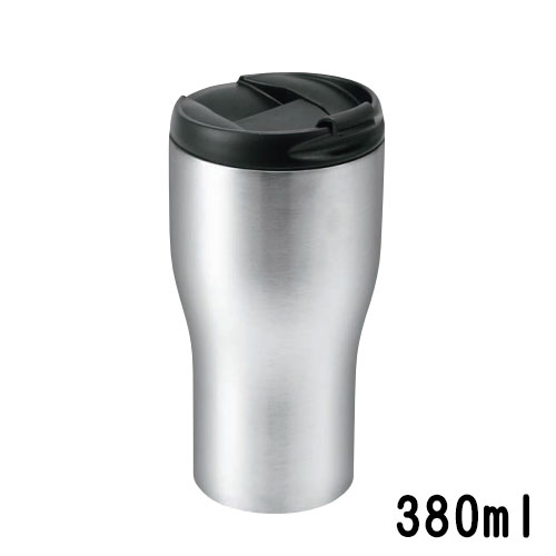 Rakuten - タンブラー 保温 保冷 蓋付き 真空二重フタ付ステンレスタンブラー 380ml コーヒー お茶