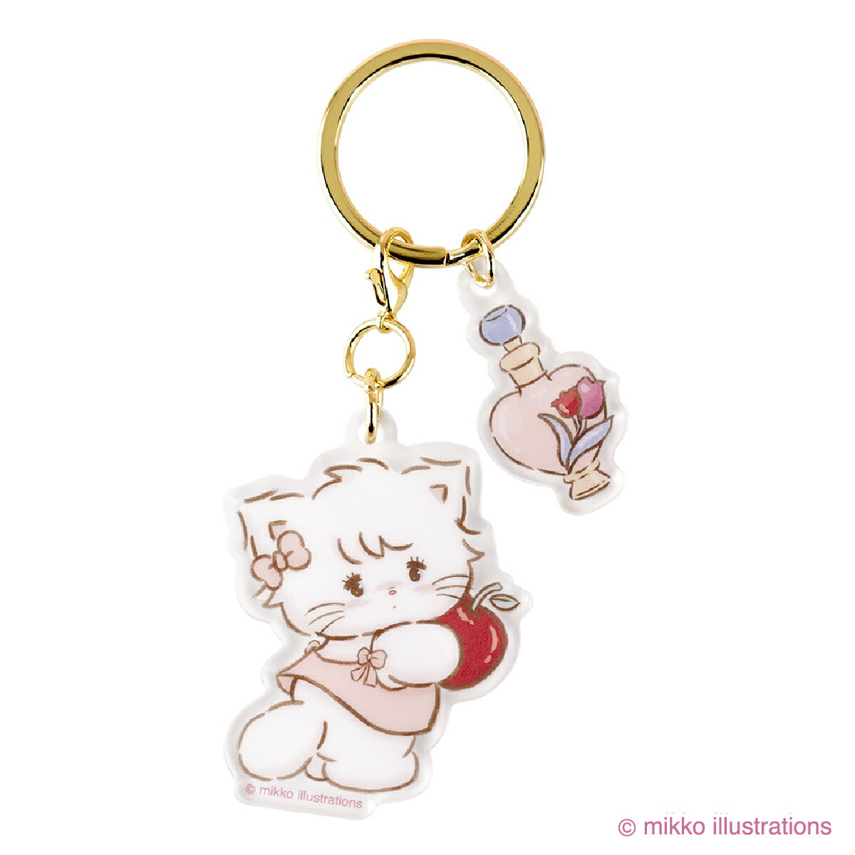 mikko illustrations アクリルキーホルダー ムース