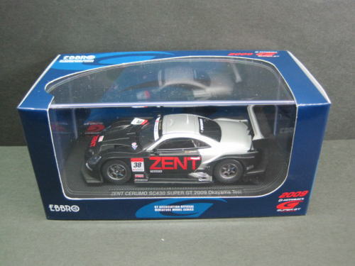 1/43 エブロ EBBRO Super GT 500 ZENT CERUMO SC430 Okayama Test 38 スーパーGT ゼントセルモ 岡山テスト ミニカー