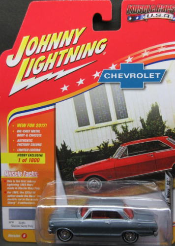 1/64 ジョニーライトニング JOHNNY LIGHTNING MUSCLE CARS USA 2017 Special Edition 1965 Chevy Nova SS シェビー ノバ ミニカー アメ車