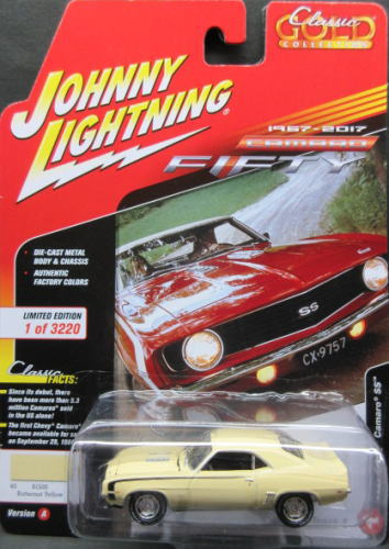 1/64 ジョニーライトニング JOHNNY LIGHTNING Classic Gold 2017 1969 Chevy Camaro SS シボレー カマロ ミニカー アメ車のサムネイル
