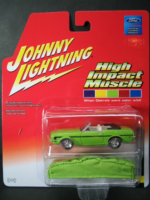 1/64 ジョニーライトニング JOHNNY LIGHTNING HIGH IMPACT MUSCLE 1971 FORD MUSTANG CONVERTIBLE フォード マスタング ミニカー アメ車