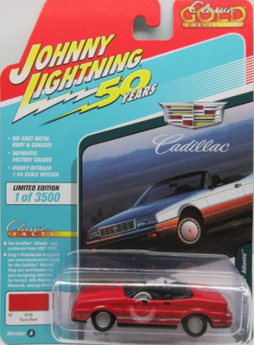 1/64 ジョニーライトニング JOHNNY LIGHTNING Classic Gold 2019 1992 Cadillac Allante キャディラック アランテ ミニカー アメ車