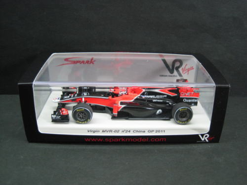 1/43 スパーク SPARK Virgin MVR-02 n゜24 China GP 2011 ミニカー