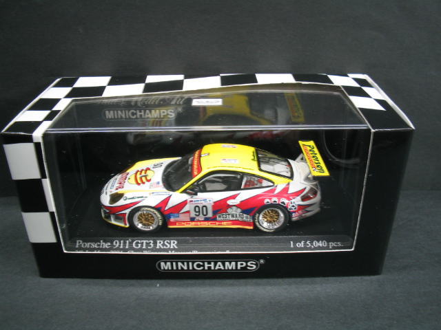 1/43 ミニチャンプス MINICHAMPS Porsche 911 GT3 RSR Maassen/Bergmeister/Long 24h Le Mans 2004 ポルシェ ルマン ミニカー