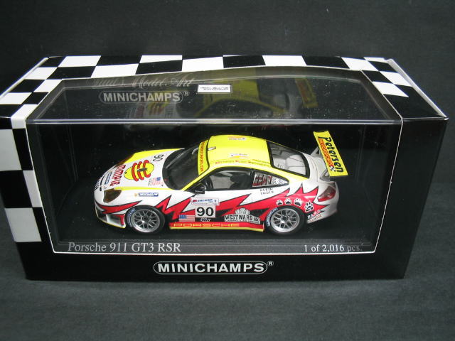 1/43 ミニチャンプス MINICHAMPS Porsche 911 GT3 RSR Bergmeister/Bernhard/Long 24h Le Mans 2005 ポルシェ ルマン ミニカー