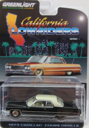 1/64 グリーンライト GREENLIGHT 1973 Cadillac Coupe Deville キャディラック クーペ デビル ミニカー アメ車