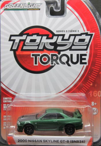 1/64 ꡼饤 GREENLIGHT Tokyo Torque Series 3 2000 Nissan Skyline GT-R BNR34  饤 ߥ˥