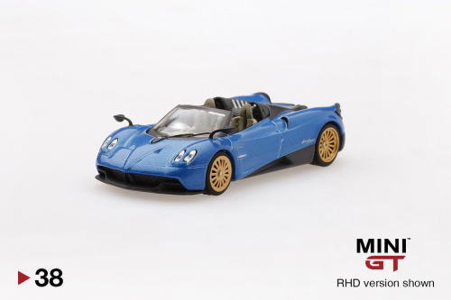 1/64 MINI GT Pagani Huayra Roadster Blue Francia RHD パガーニ ウアイラ ロードスター 右ハンドル ミニカー