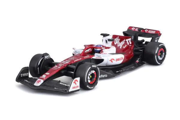 1/43 ブラゴ BURAGO Alfa Romeo F1 Team Orlen C42 2022 No.77 V.Bottas ドライバー付 アルファ ロメオ オーレン ミニカー