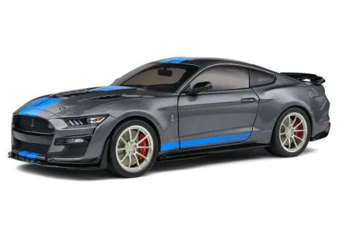 1/18 ソリド Solido Ford Shelby GT500-KR 2022 Silver/ブルーストライプ フォード シェルビー アメ車 ミニカー