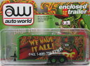 1/64 Auto World Enclosed Trailer ミニカー アメ車