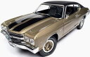1/18 auto world 1970 Chevy Chevelle SS ゴールド/ブラック シボレー シェベル ミニカー アメ車