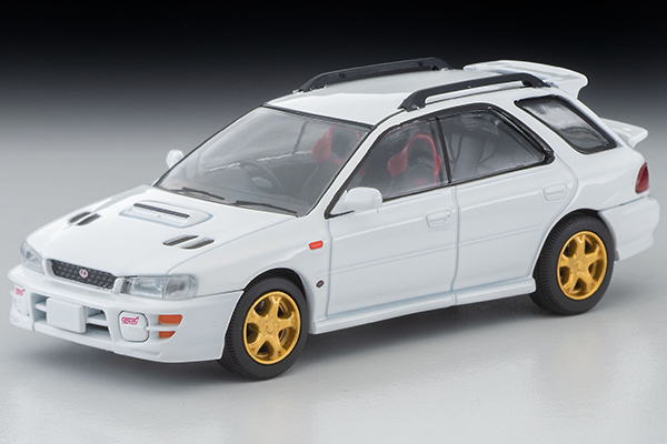 1/64 トミカリミテッドヴィンテージネオ Tomica Limited Vintage Neo スバル インプレッサ ピュアスポーツワゴン WRX STi Ver.V 98年式 白 Subaru Impreza ミニカー