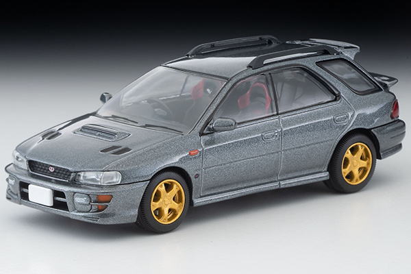 1/64 トミカリミテッドヴィンテージネオ Tomica Limited Vintage Neo スバル インプレッサ ピュアスポーツワゴン WRX STi Ver.V 98年式 グレー Subaru Impreza ミニカー