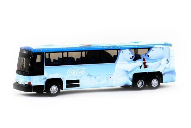1/110 TINY CITY Single-Decker Bus Polar Bear バス コカコーラ ミニカー 在庫は実店舗と共有しておりますのでご注文いただいた時に品切れの場合がございます。万一、品切れの際はご容赦ください。　