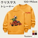 【期間限定セール 30%OFF】 キッズ スウェット トレーナー クリスマス 裏起毛 男の子 恐竜 100 110 120 130 140 150 cm ジュニ...