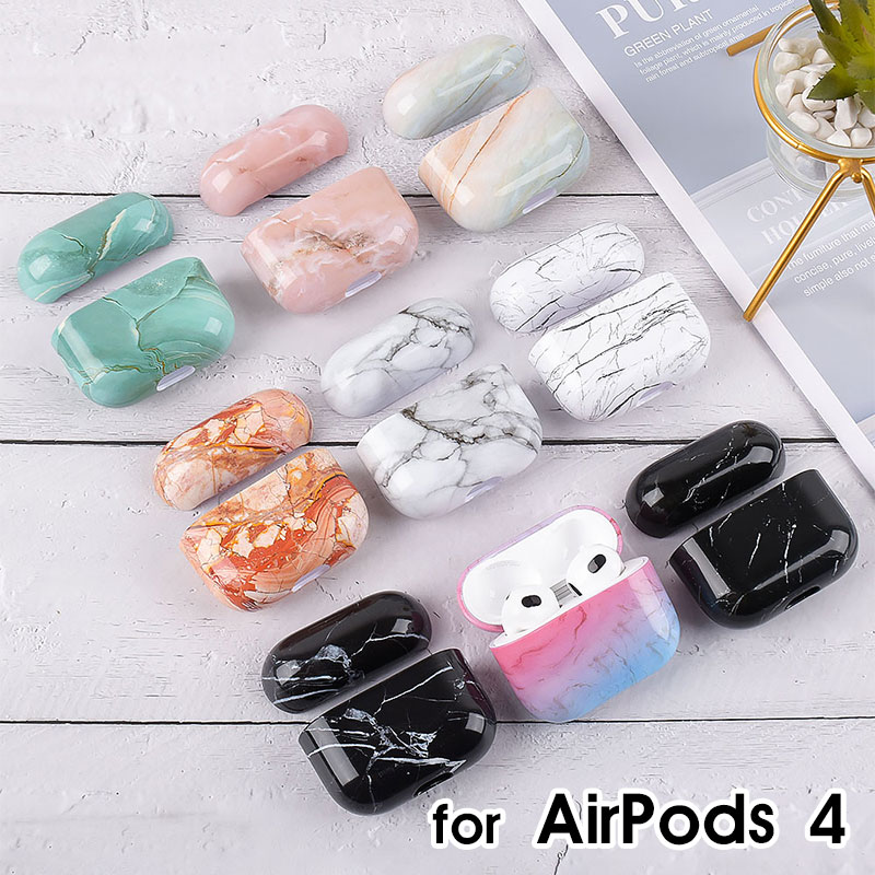 AirPods 4 対応 保護ケース AirPods 4 (第4世代) エアーポッズ4 ケース 大理石風 AirPods 4世代 保護カバー 全面保護 充電ケース airpods 4ケース AirPods 第4世代 ケース 軽量 キズ防止 おしゃれ 充電対応 イヤホン 収納ケース イヤホンケース