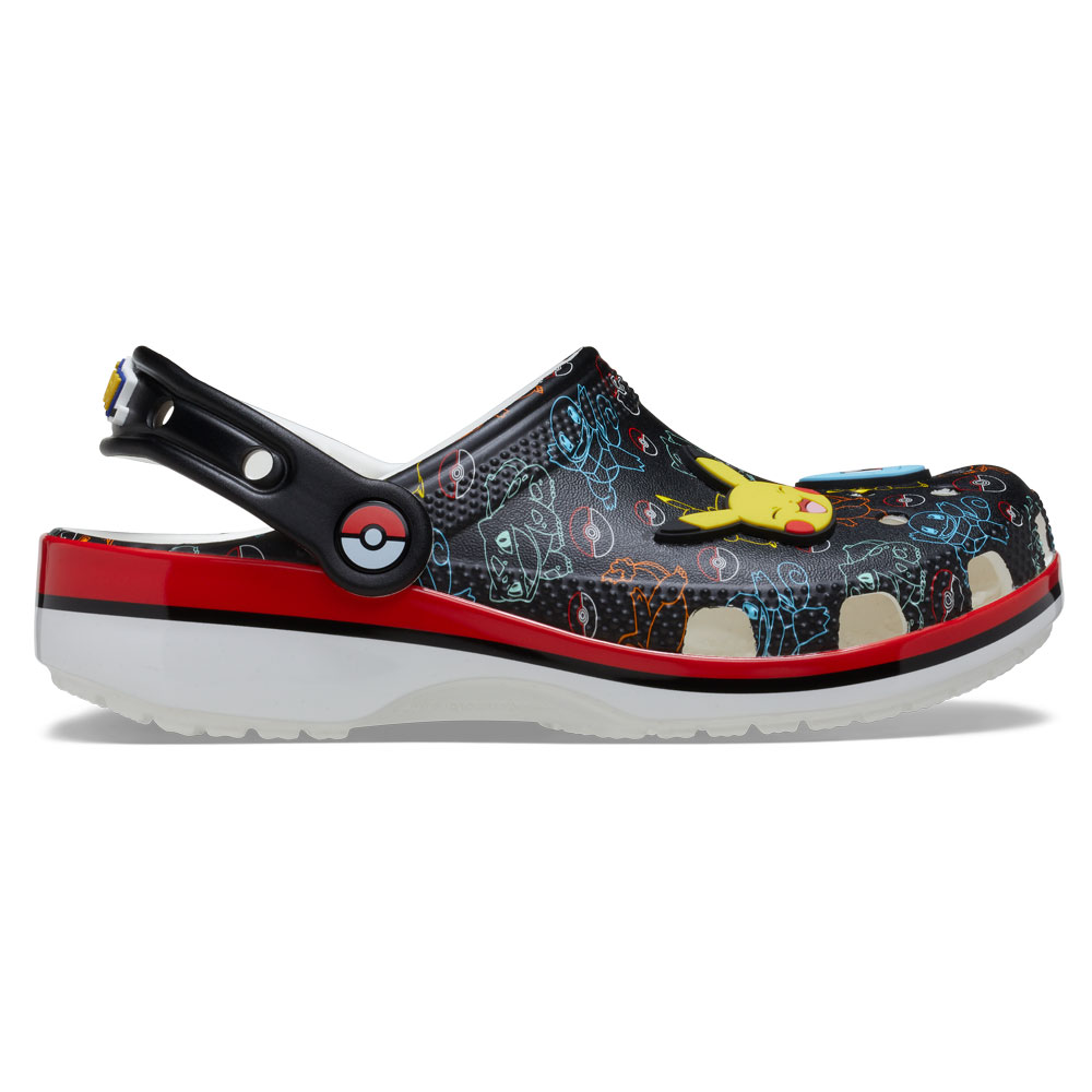 樂天商城 - crocs クロックス 国内正規品 211344 キッズ サンダル クロッグ Pokemon Print Cls Clg K ポケモン プリント クラシック クロッグ Multi マルチ 人気 軽量 柔軟 快適