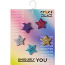 crocs クロックス ジビッツ jibbitz アクセサリー チャーム 10012932 Icon Glitter Stars 5 Pack 5個セット スター 星 グリッター ラメ キラキラ