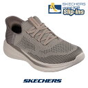 スケッチャーズ SKECHERS 210810 スニーカー スリップインズ スリッポン ハンズフリー SLADE - QUINTO カーキ メンズ コンフォート シューズ カジュアル 歩きやすい 履きやすい 疲れない 快適【cqn】