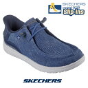 スケッチャーズ SKECHERS 210959 スニーカー スリップインズ スリッポン ハンズフリー MELSON CORONADO デニム メンズ コンフォート シューズ カジュアル 歩きやすい 履きやすい 疲れない 快適 脱ぎ履き【cqn】
