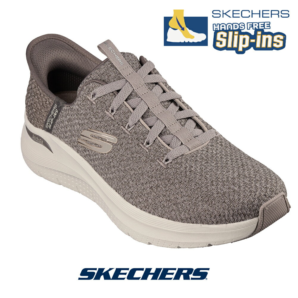 楽天R-ark シューズ セレクト／ ラーク【今ならクーポンで2,000円OFF！】スケッチャーズ SKECHERS 232462 スニーカー スリップインズ スリッポン ハンズフリー ARCH FIT 2.0 - LOOK AHEAD トープ メンズ コンフォート 靴 シューズ くつ カジュアル 歩きやすい 履きやすい 疲れない【cqn】
