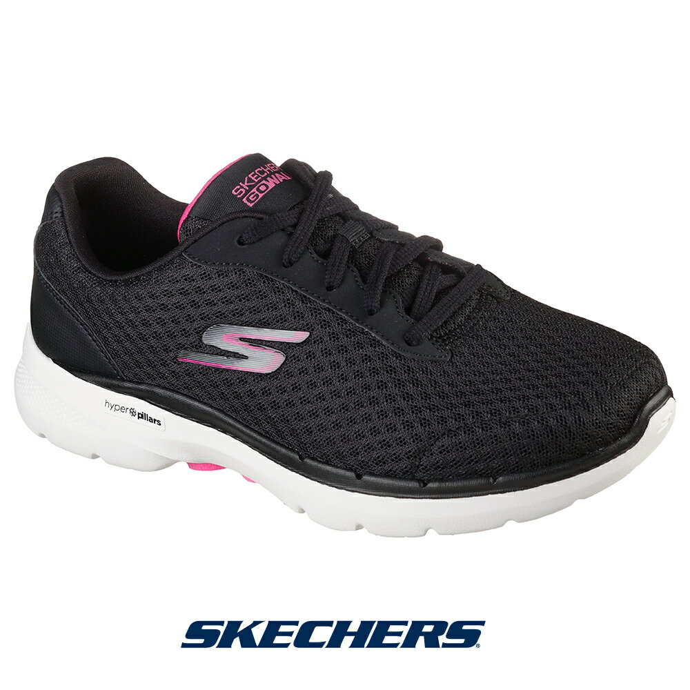 【楽天スーパーSALE★50％OFF】スケッチャーズ 124514-bkhp レディース スニーカー SKECHERS Athletic Mesh Lace Up go walk 6 iconic visionアウトレット セール　（半額）のサムネイル