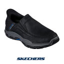 スケッチャーズ 204810-blk メンズ スニーカー SKECHERS スリッポン スリップインズ Slip ins 靴 くつ シューズ レザー 本革 RESPECTED ELGIN エルジン Relaxed Fit Respected ハンズフリー リラックスドフィット 手を使わず履ける