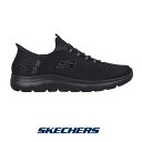 スケッチャーズ 232457w-bbk メンズ スニーカー SKECHERS スリッポン slip-on スリップインズ Slip-ins 靴 くつ シューズ shoes bungee バンジータイプ 手を使わず履ける テレビでも話題 サミッツ ハイ レンジ ワイドフィット wide 幅広