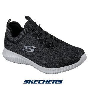 スケッチャーズ 52642-bkgy メンズ スニーカー SKECHERS 靴 くつ シューズ shoes 低反発クッション bungee バンジー slip-on スリッポン Elite Flex- Hartnell エリートフレックス 定番