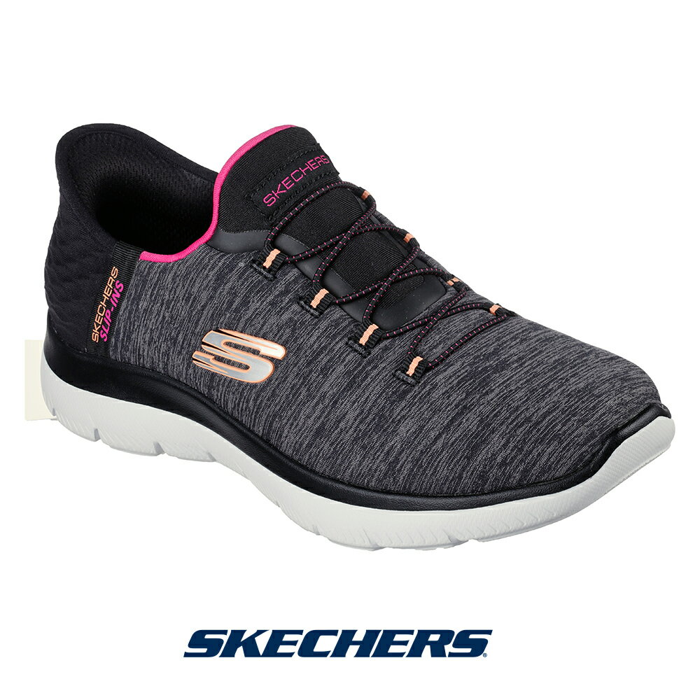 【今ならポイント10倍！】スケッチャーズ 149937w-bkmt レディース スニーカー Skechers Slip-ins Summits Dazzling Haze スケッチャーズ スリップインズ サミッツ ダズリング ヘイズ slip-on 靴 ハンズフリー TVCMで話題 手を使わず履ける ワイドフィット wide 幅広