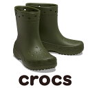 クロックス crocs クロックス 208363-armygreen ユニセックス Classic Rain Boot クラシック レインブーツ 長靴 軽量 速乾 お手入れ簡単 簡単な着脱