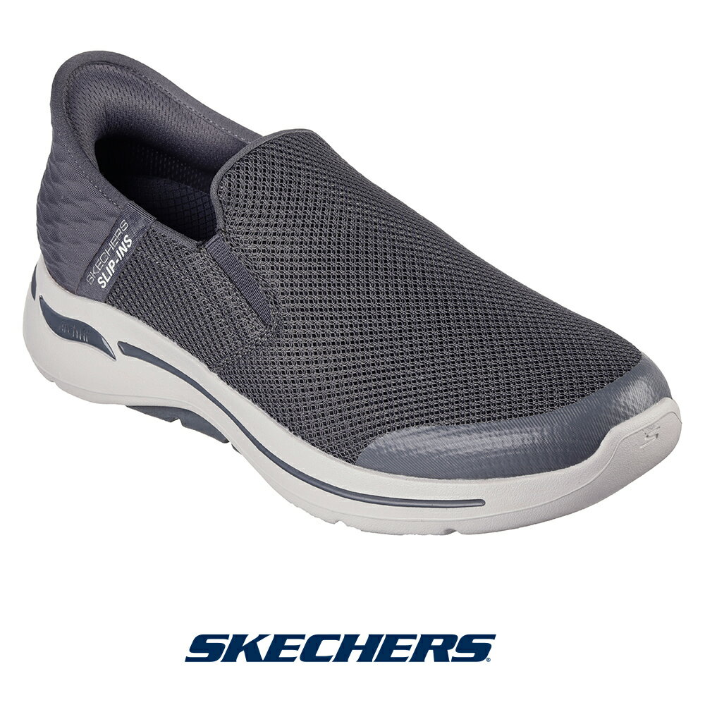 楽天リゲッタカヌー専門店 R-arkスケッチャーズ 216259-char メンズ スニーカー 靴 くつ シューズ SKECHERS Slip-ins スリップインズ GO WALK Arch Fit Hands Free ゴーウォーク アーチフィット ハンズフリー スリッポン 手を使わず履ける テレビでも話題　TVCM