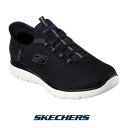 楽天リゲッタカヌー専門店 R-ark【今ならポイント10倍！】スケッチャーズ 232457-blk メンズ スニーカー SKECHERS スリッポン スリップインズ Slip-ins 靴 くつ シューズ バンジータイプ SPORT MENS SUMMITS HIGH RANGE サミット 手を使わず履ける テレビでも話題 TVCM ハンズフリー