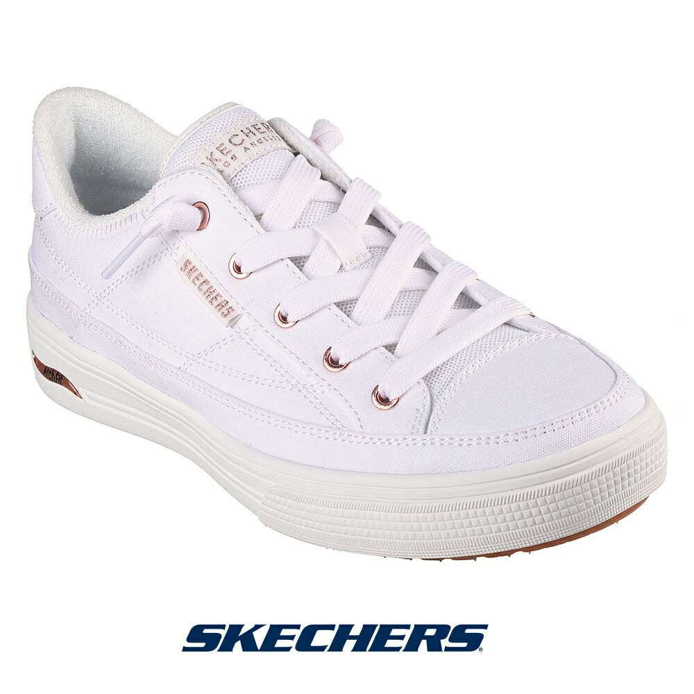 スケッチャーズ 177190-wht レディース スニーカー SKECHERS Arch Fit アーチ フィット 靴 くつ シューズ shoes ARCH FIT ARCADE-MEET YA THERE　ゴムタイプ　スリッポン形式 slip-on