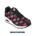 スケッチャーズ 177964-bkrd レディース スニーカー SKECHERS ウノ UNO 靴 くつ shoes シューズ コラボ UNO-SAY IT LOUD レースアップ 紐靴 ザローリングストーンズ The Rolling Stones Lick ロゴ