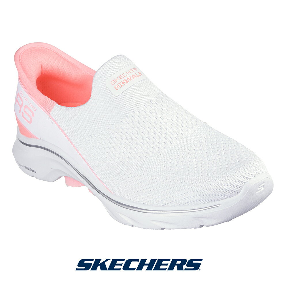 楽天リゲッタカヌー専門店 R-arkスケッチャーズ 125231-wpk レディース スニーカー SKECHERS スリップインズ Slip-ins 靴 くつ shoes シューズ スリッポン ゛GO WALK 7 - MIA テレビでも話題 手を使わず履ける　かがまず履ける　ハンズフリー handsfree TVCM