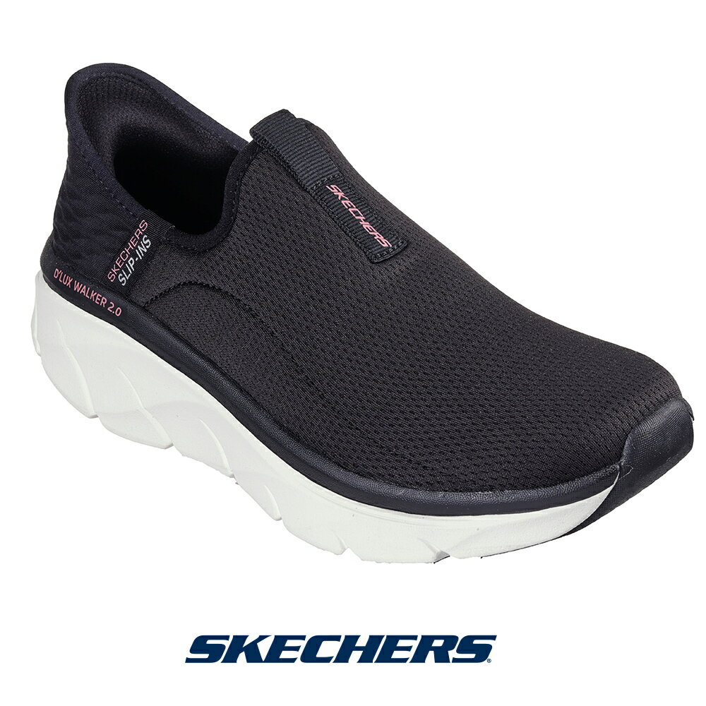 【楽天スーパーSALE★50％OFF】 スケッチャーズ 150099-bkpk レディース スニーカー SKECHERS スリッポン Slip-ins Relaxed Fit D'Lux Walker 2.0 靴 くつ シューズ 低反発クッション 触らず履ける ハンズフリー handsfree 紐なし CMで話題 アウトレット セール 半額のサムネイル