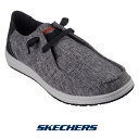 【今ならポイント10倍！】スケッチャーズ 210726-blk メンズ スニーカー SKECHERS 靴 くつ shoes シューズ SKECHERS Relaxed Fit Melson - Nela スケッチャーズ リラックスドフィット メルソン - ネラ 消臭効果 Goga Mat Arch ゴガマットアーチ