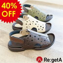 【Fashion THE SALE★40%OFF】リゲッタ サンダル R286 グミサンダル レディース ローヒール バックベルト | コンフォート ドットカッ...